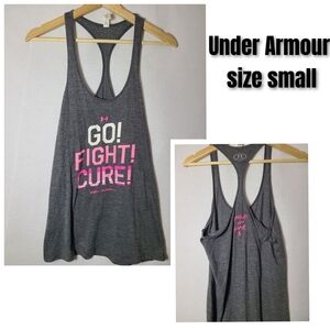 Under armour go fight cure breast cancer awareness tank- Size small